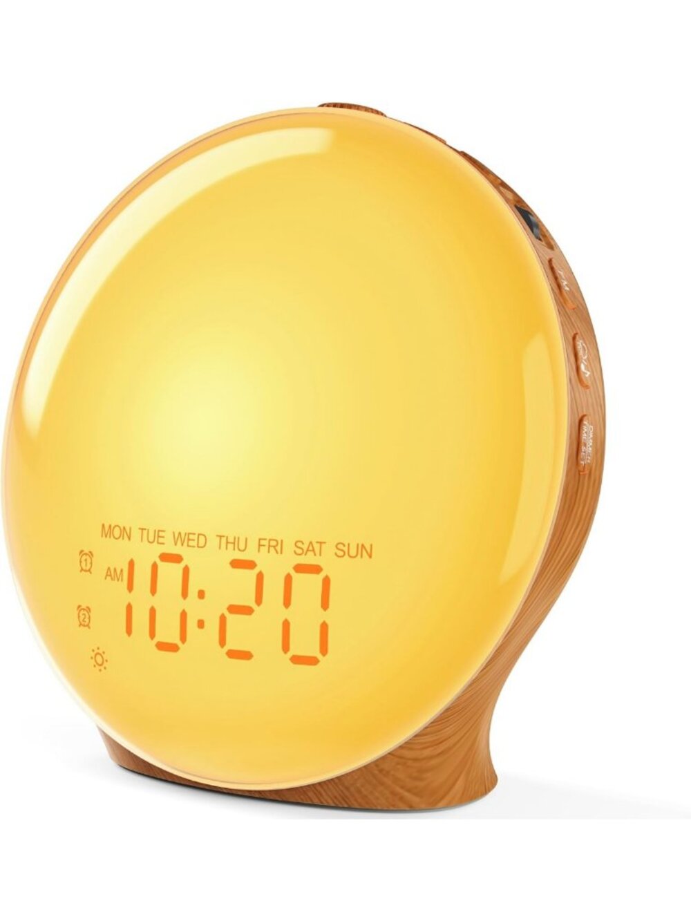 Sunrise Alarm Clock with White Noise, Dual Alarms, FM Radio & Bluetooth Speaker